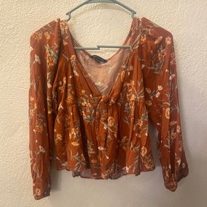 Floral long blouse